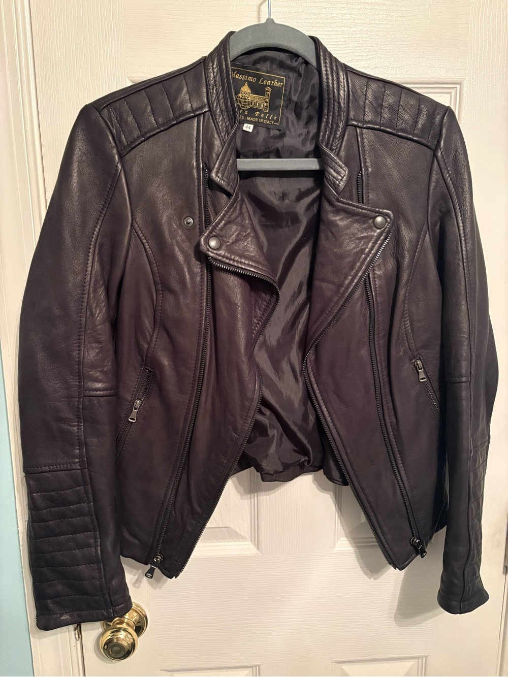 Genuine leather biker jacket from Massimo Leather